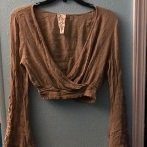 Beautiful bell sleeved crop top